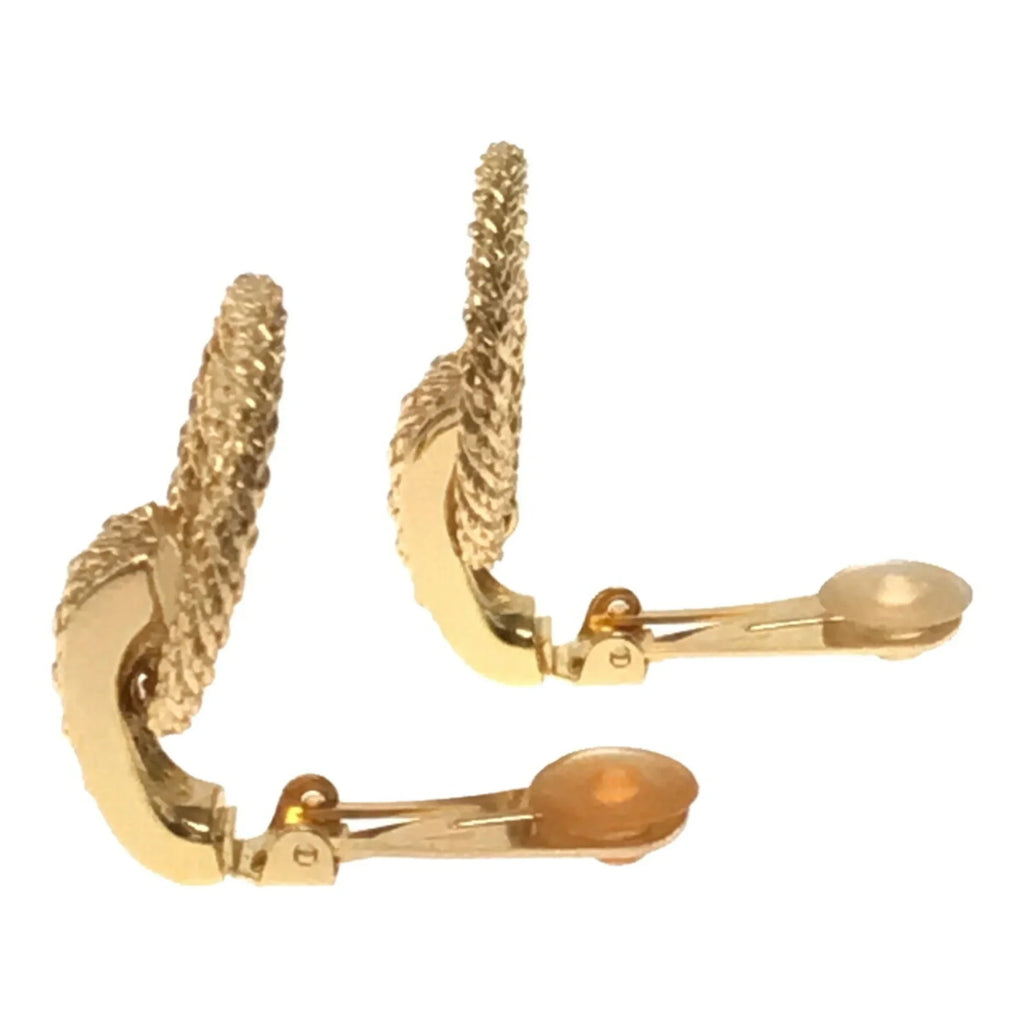 Dior VINTAGE Gold RM2878M Pre-Owned Earrings Women's Big Accessories (Good) Christian OLD Rhinestone ITSRN157RU90
