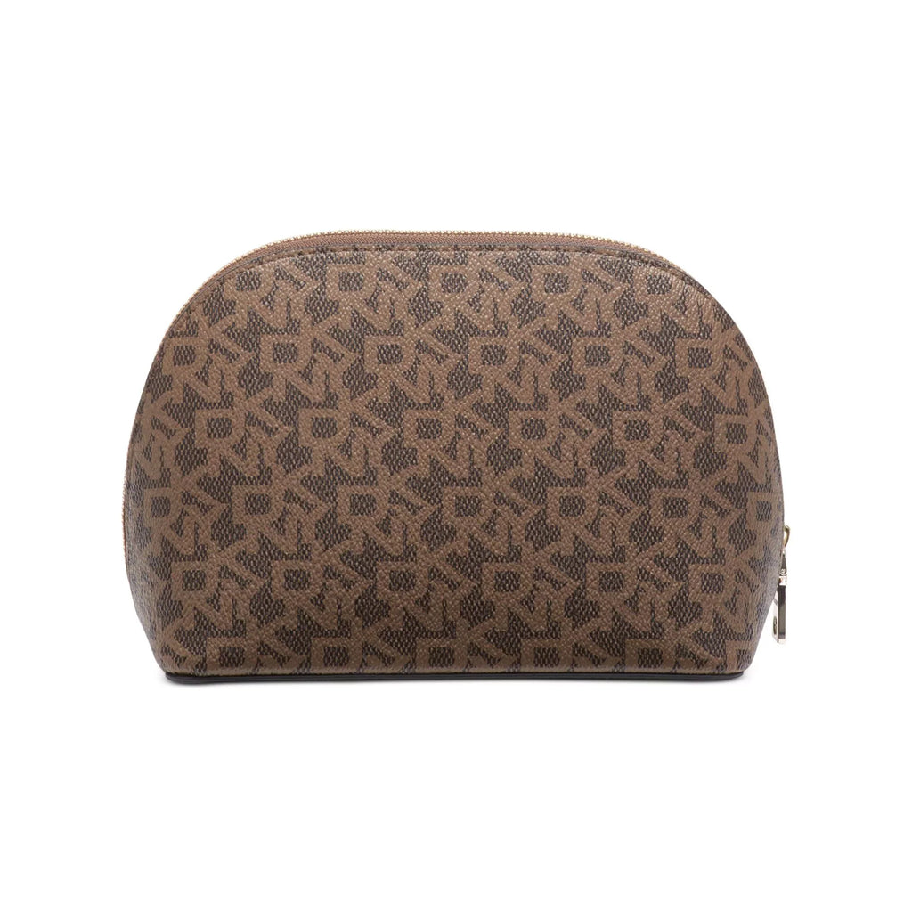DKNY Cosmetic Logo – Brown/Red Whitney Pouch