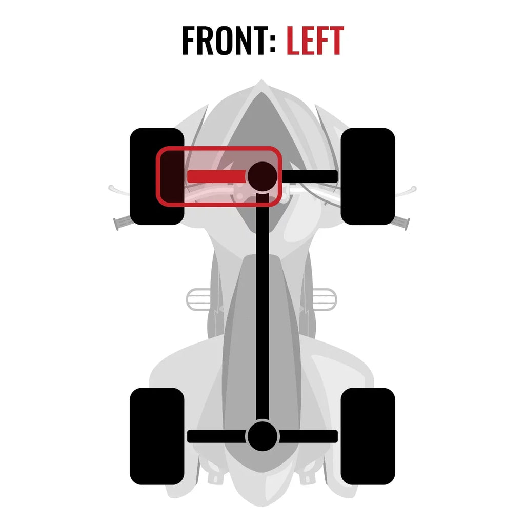Axle compatible Sixity Left Front XT Commander 800 2015 DPS with STD Can-Am 4X4 - XT