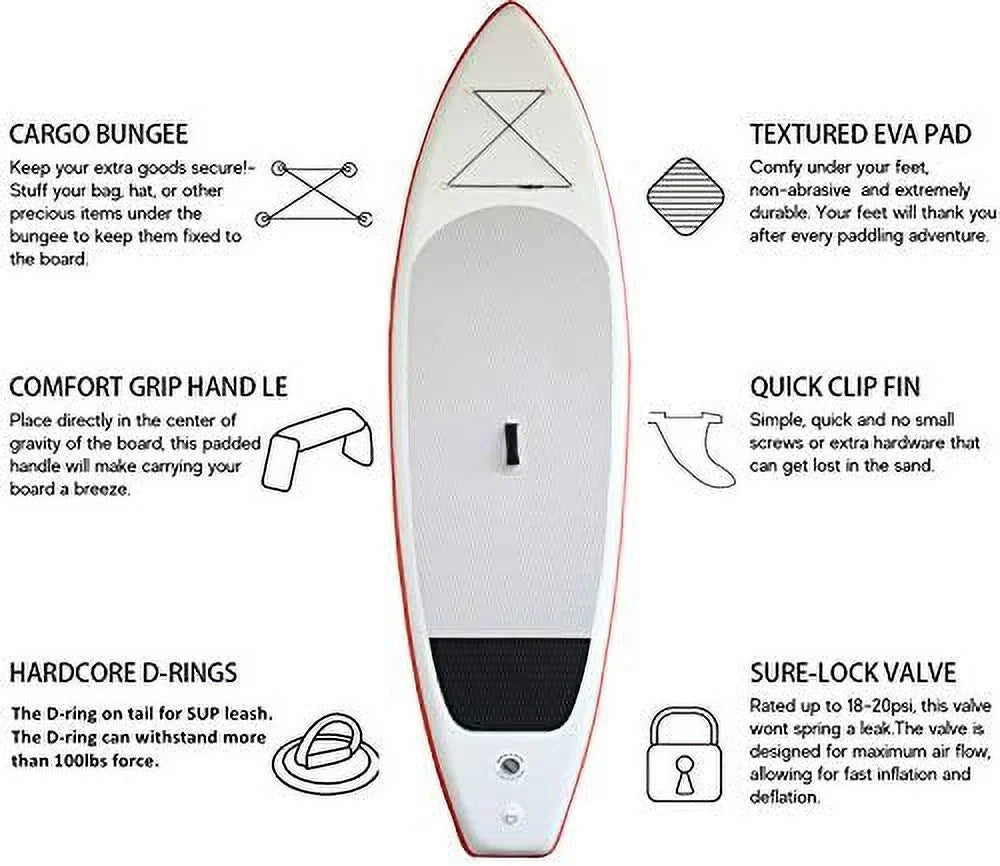 and Skill Package Paddle Levels Accessories All 11'33"6" Up SUP XYLOVE for CO Stand Board