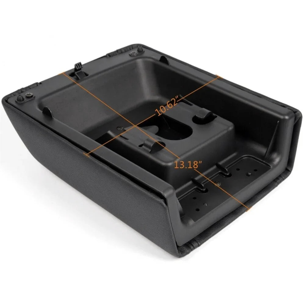2004-2008 LEATHER Ford PAD BLACK CENTER For LID Teledu REST CONSOLE F-150 COVER ARM
