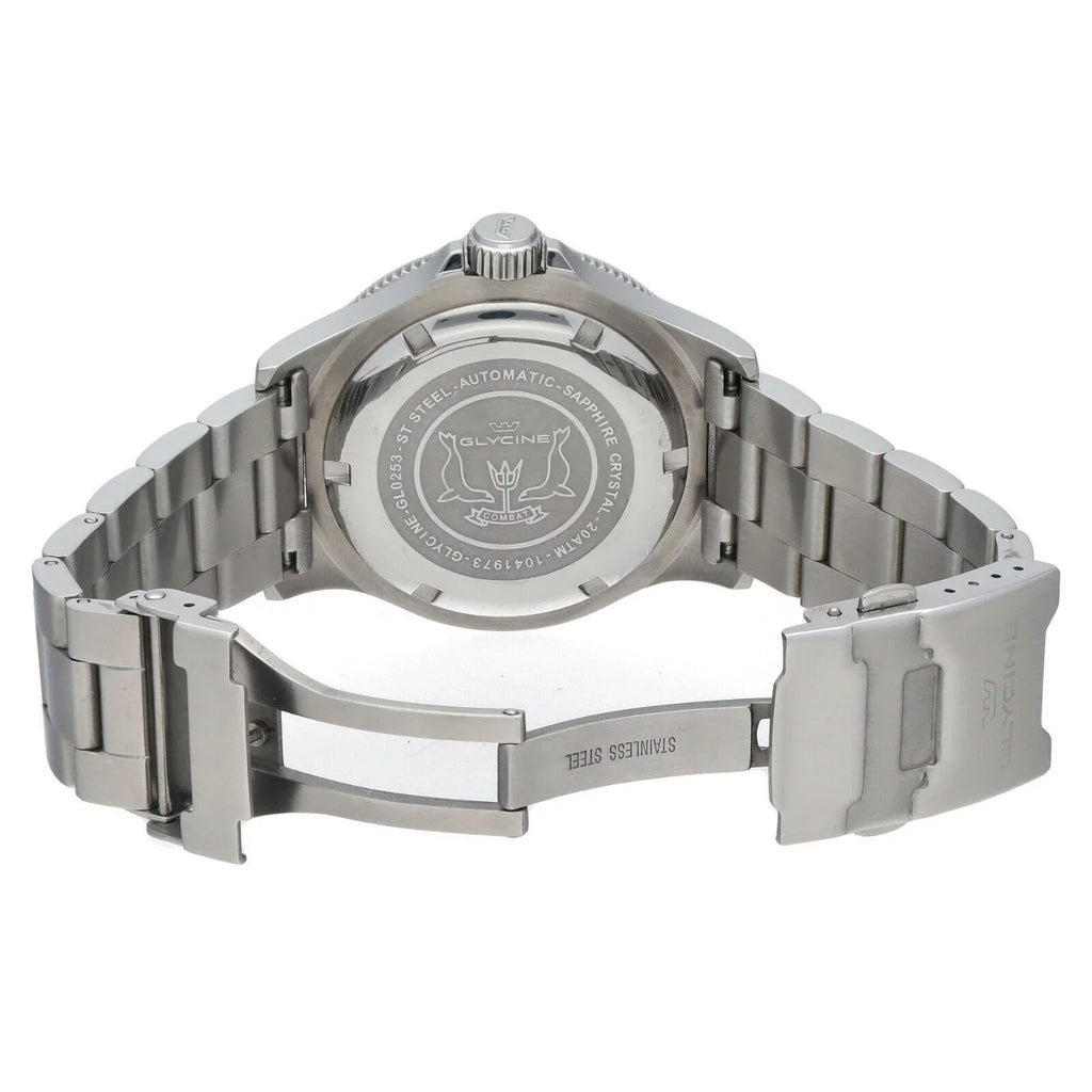 Men's Bezel Steel GL.0253 Green 42mm Combat Automatic Stainless Watch Glycine