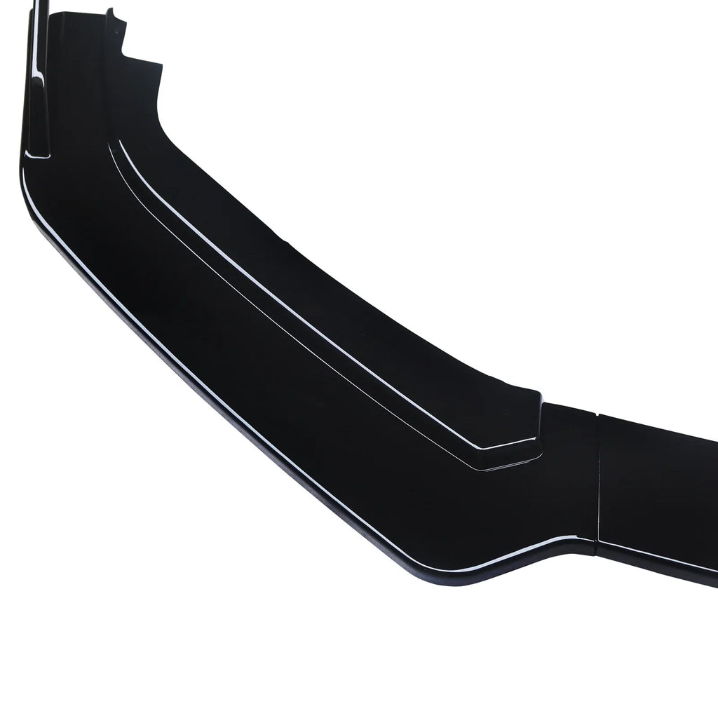 Lip Q60 Infiniti NINTE for Gloss Front 3PCS Bumper Black 2017-2023