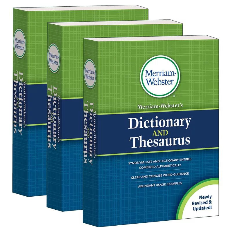 2020 Dictionary Merriam-Webster's Copyright and Thesaurus Pack Mass-Market Paperback 3 of