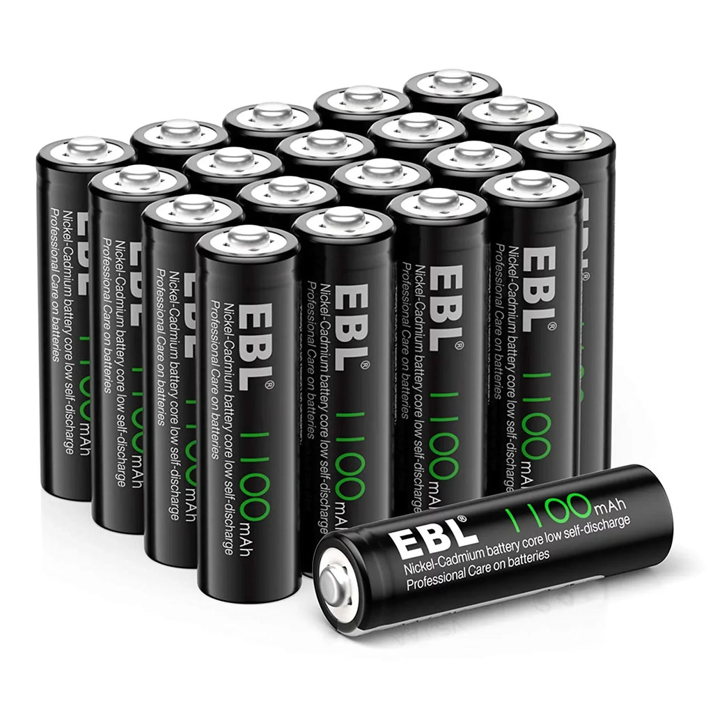 Pack), Rechargeable a AA Long-Lasting 1.2 EBL Batteries Batteries Volts Double (20