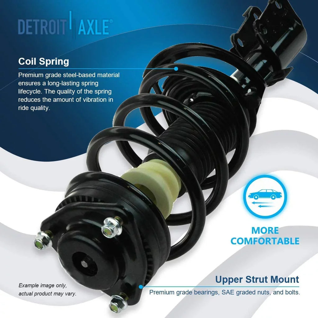 2016 2010 Axle Ready Replacement 2011 2009-2019 Spring - Struts 2017 Complete Detroit Front Dodge 2014 w/Coil 2015 Struts Struts 2012 Install 2018 2 Journey V6 Assembly for Quick 2013