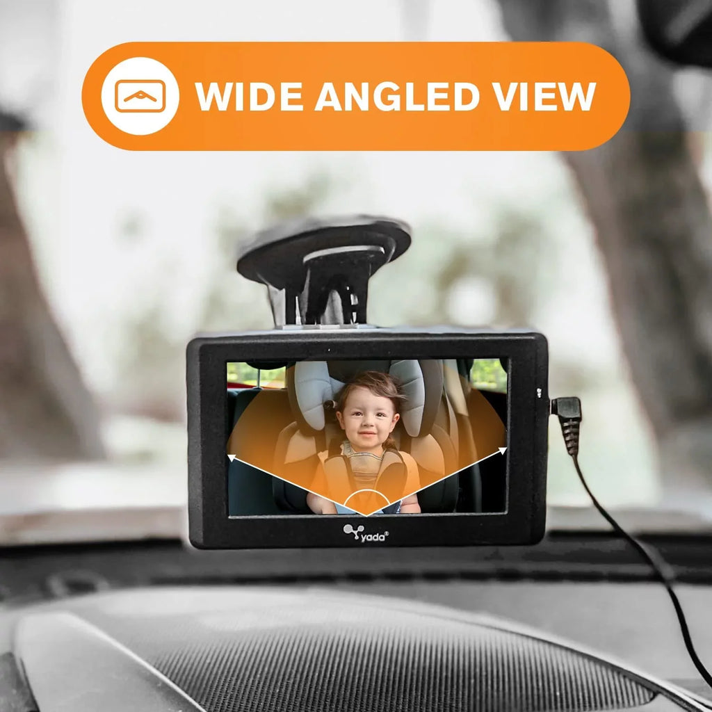 Mounts , Digital Universally 4.3 Headrest Cam, Transmission, with Vision onto Compatible, Display, and/or Portable Night Baby Wireless Car Yada Monitor Windshield