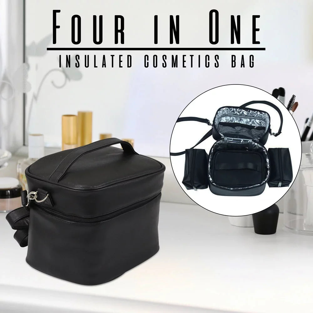 Insulated Gift Mojito-Four In Houndstooth Picnic Cosmetics Bag, 7220-HT One