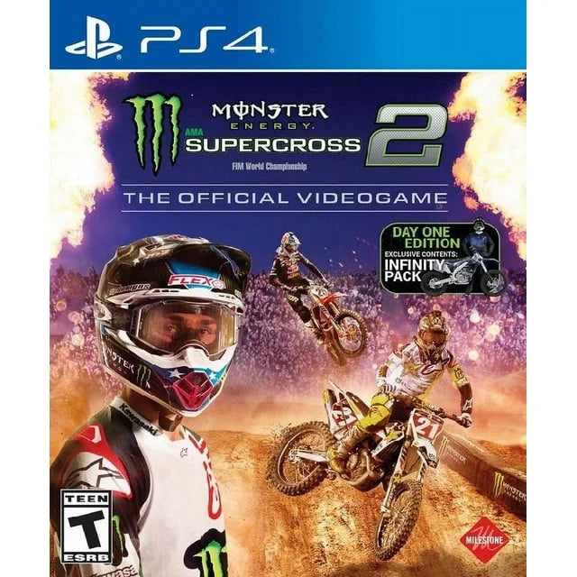The Pre-Owned Square Videogame Enix, Edition, Day 92231 Supercross PlayStation Monster One Official 2 Energy 4,