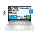 IPS Computer, Intel Windows SSD, SnowBell Touchscreen Intel HD i7-1065g7), Core Laptop 11S, Xe (Beats i5-1135G7 32GB HD RAM, 2TB USB FHD HP Audio, Graphics, Iris Webcam, 15.6" 32GB Card 2021 Silver,
