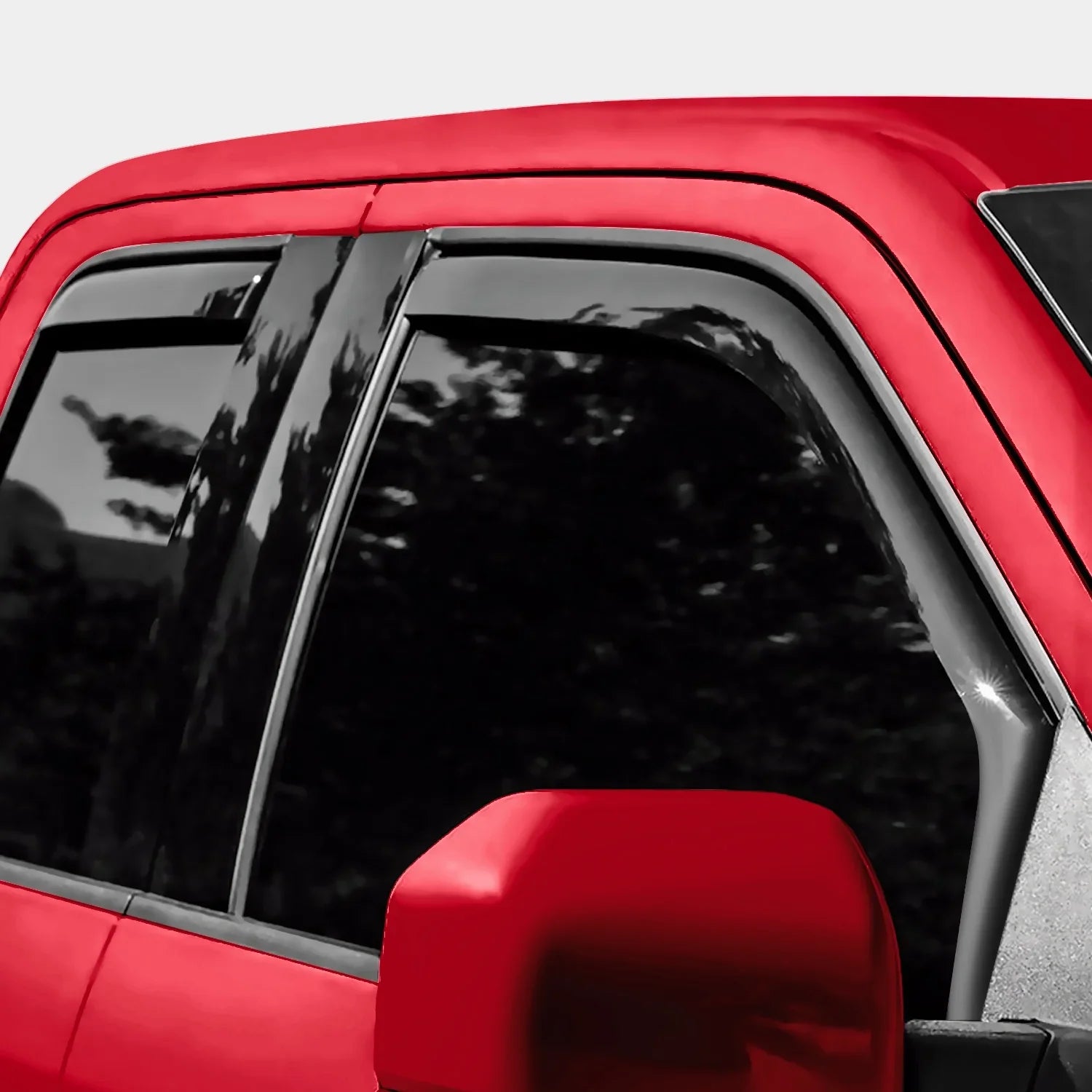 230095 Window SuperCab Vent Rain Pieces Voron Window F150 in-Channel (fit F250-F550 Guards Extra Deflectors, Visors, Ford 4 Durable Glass Ford for 17-23), 2015-2020 - for