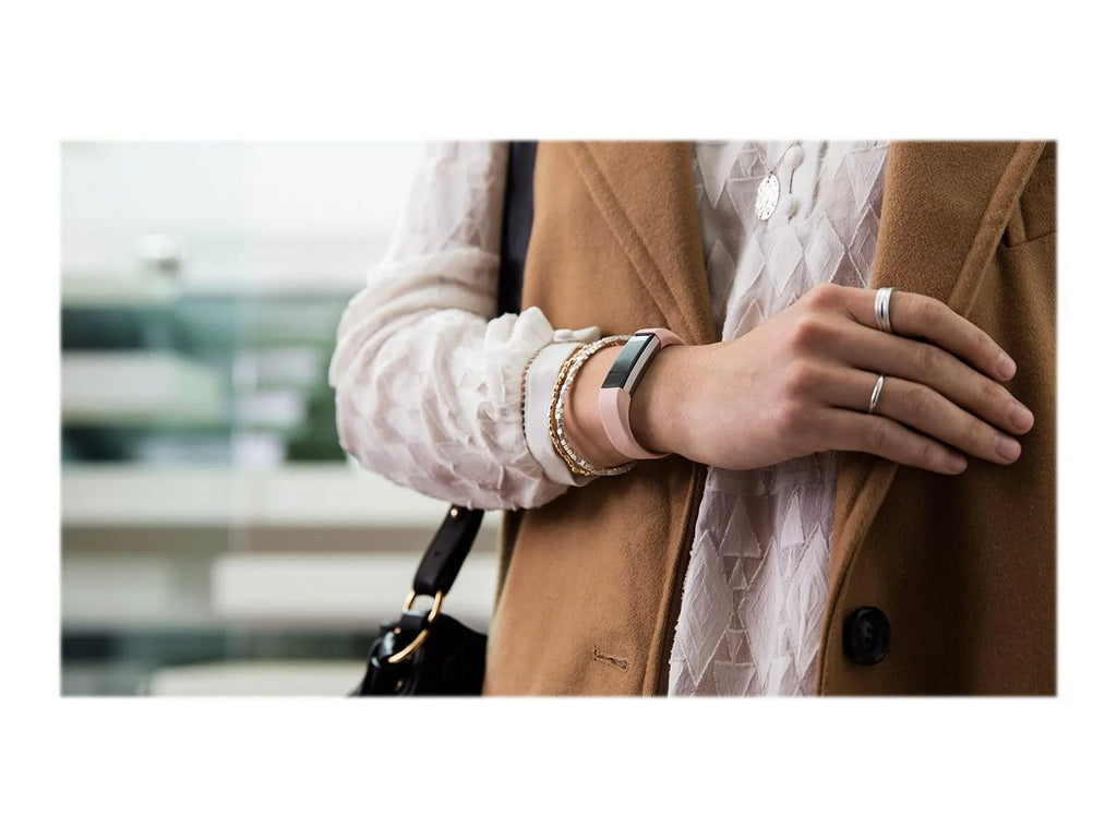 Blush Small, Leather Fitbit Pink Alta Band