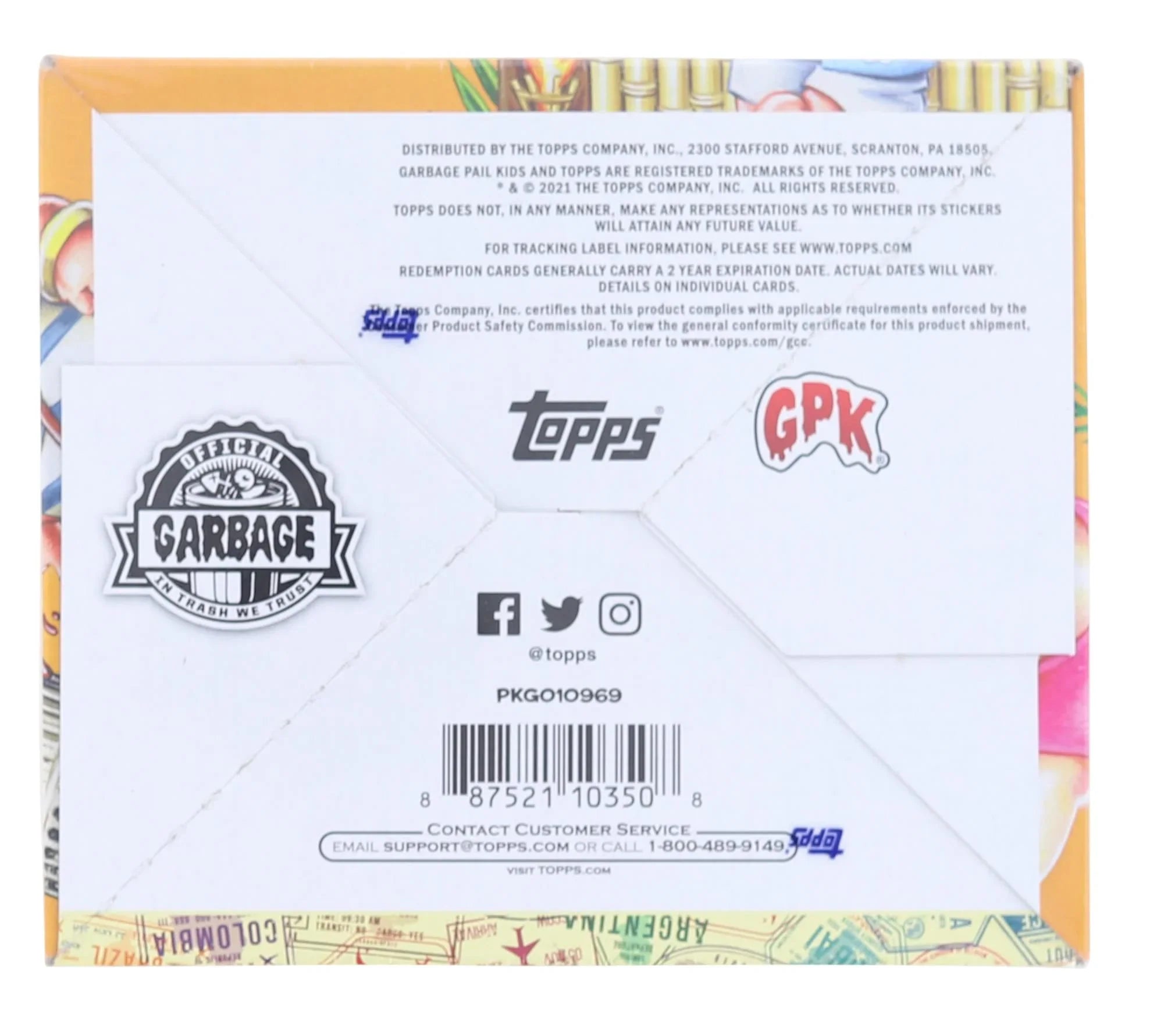 24 Garbage Pail Topps Hobby | Box On Go Kids Vacation 2021 Packs