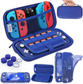 Nintendo HEYSTOP Case Lite and for Case Lite Travel Glitter Thumb Lite,Protective Switch Portable Carry Cap,Blue Console Case Nintendo Accessories,Switch for Hard Protective Switch with and TPU Case