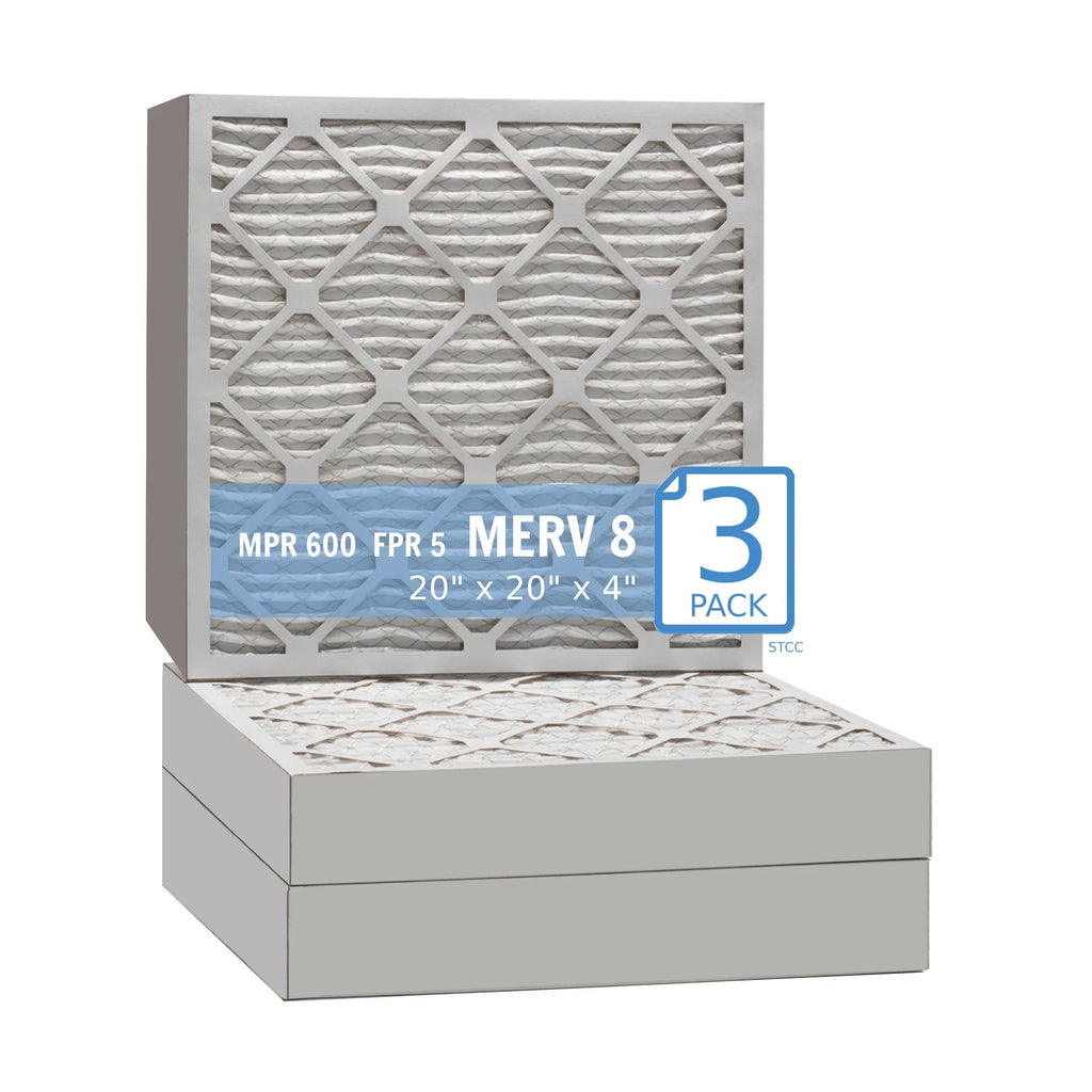 8, Air Filter, Surface (3 40 20x20x4, Purolator Mechanical MERV Pleated Hi-E Pack) Extended