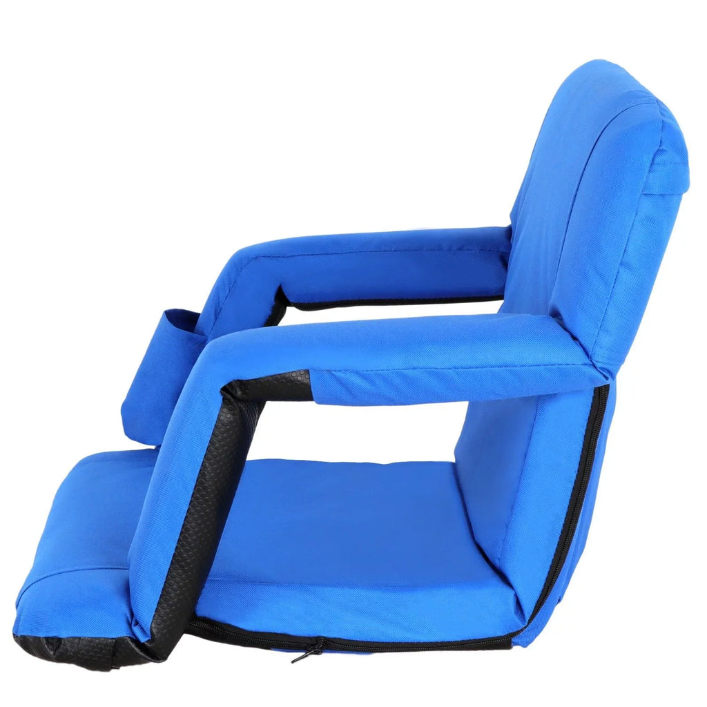 Water-resistant - Tiltable Stadium 10 Positions with Seat ZENSTYLE Durable Blue Cup Holder