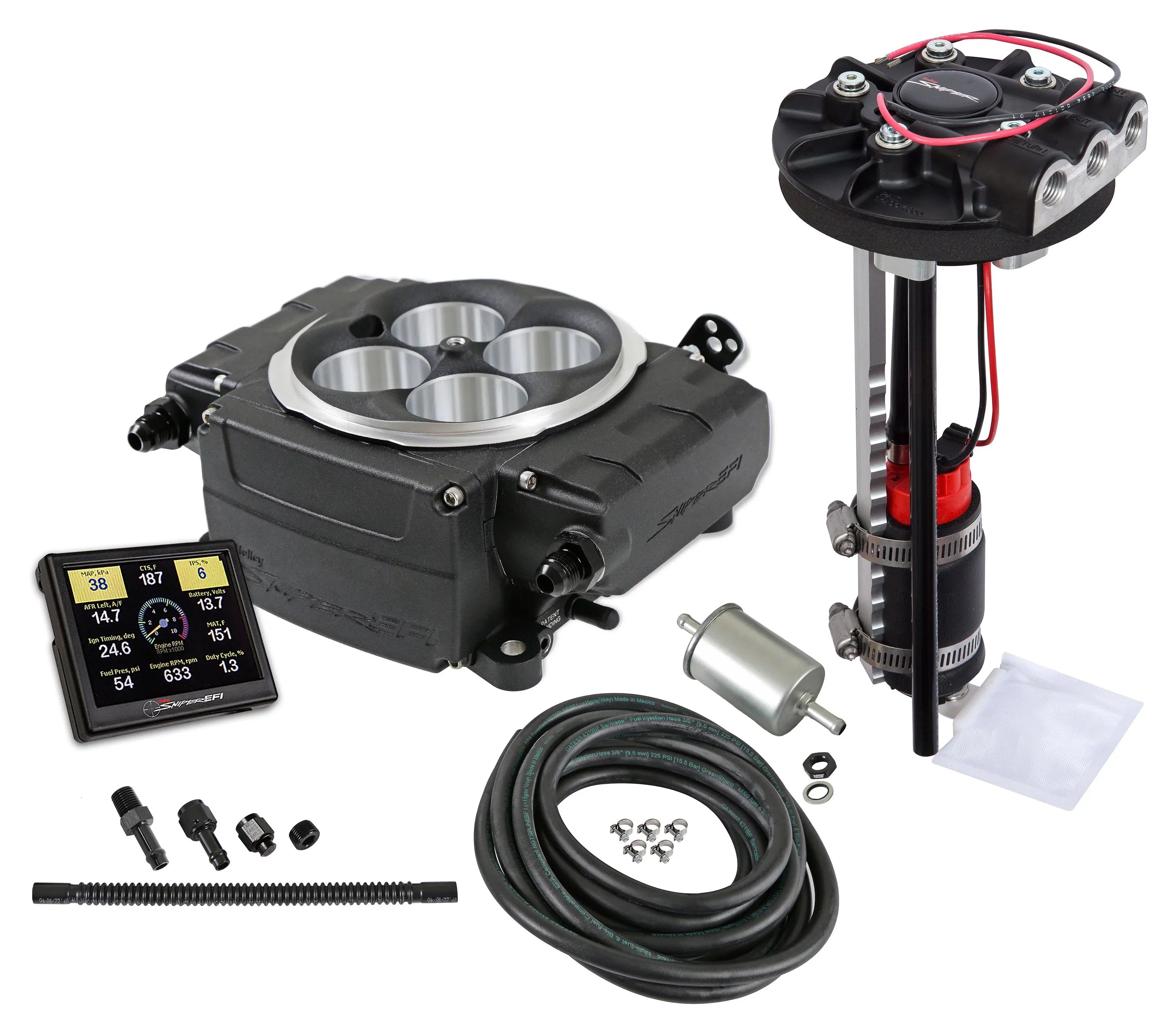 Holley Module PDM EFI Without in. Drop-In - 2 Sniper Sniper - - Screen EFI 3.5 Black - 550-511-3XD
