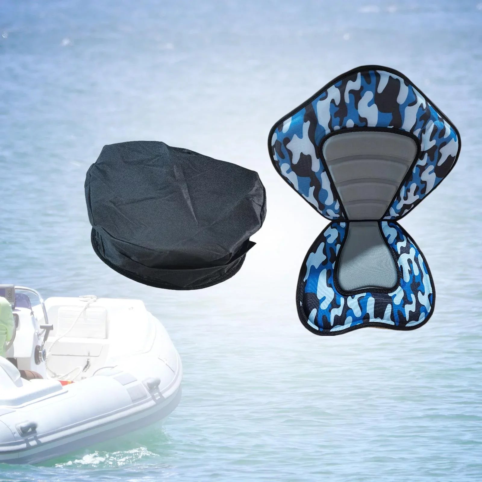 Support Detachable Fishing Back Canoes Strap for Stand Boat up Pad Adjustable Seat Kayaks Chair Sitting Kayak Seat Paddleboard Bleacher Seat