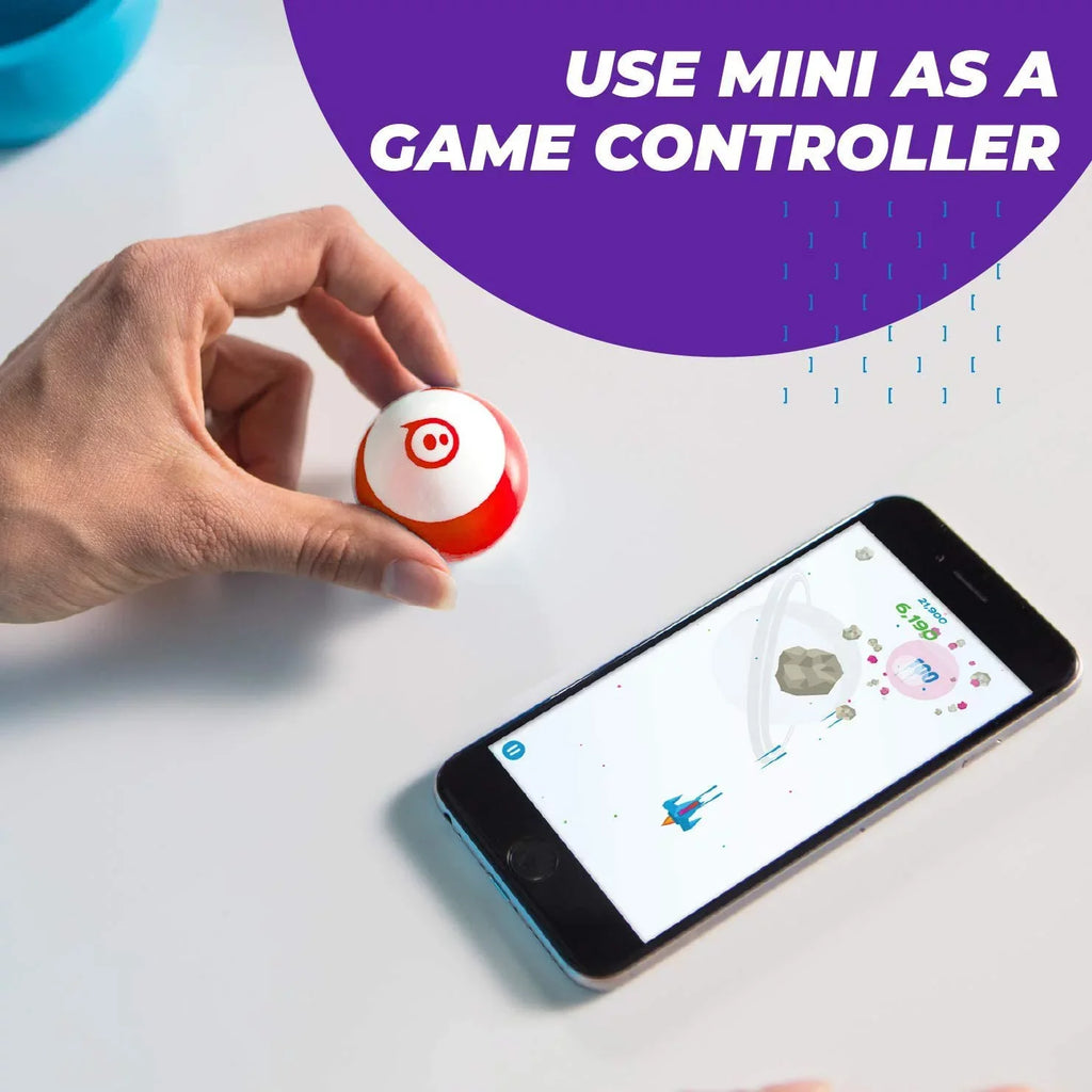 Ball - for Code Toy Drive, Mini & Ages - Play & Kids 8 App-Enabled Sphero App (Red) Educational Game & Robot STEM Up Edu Programmable