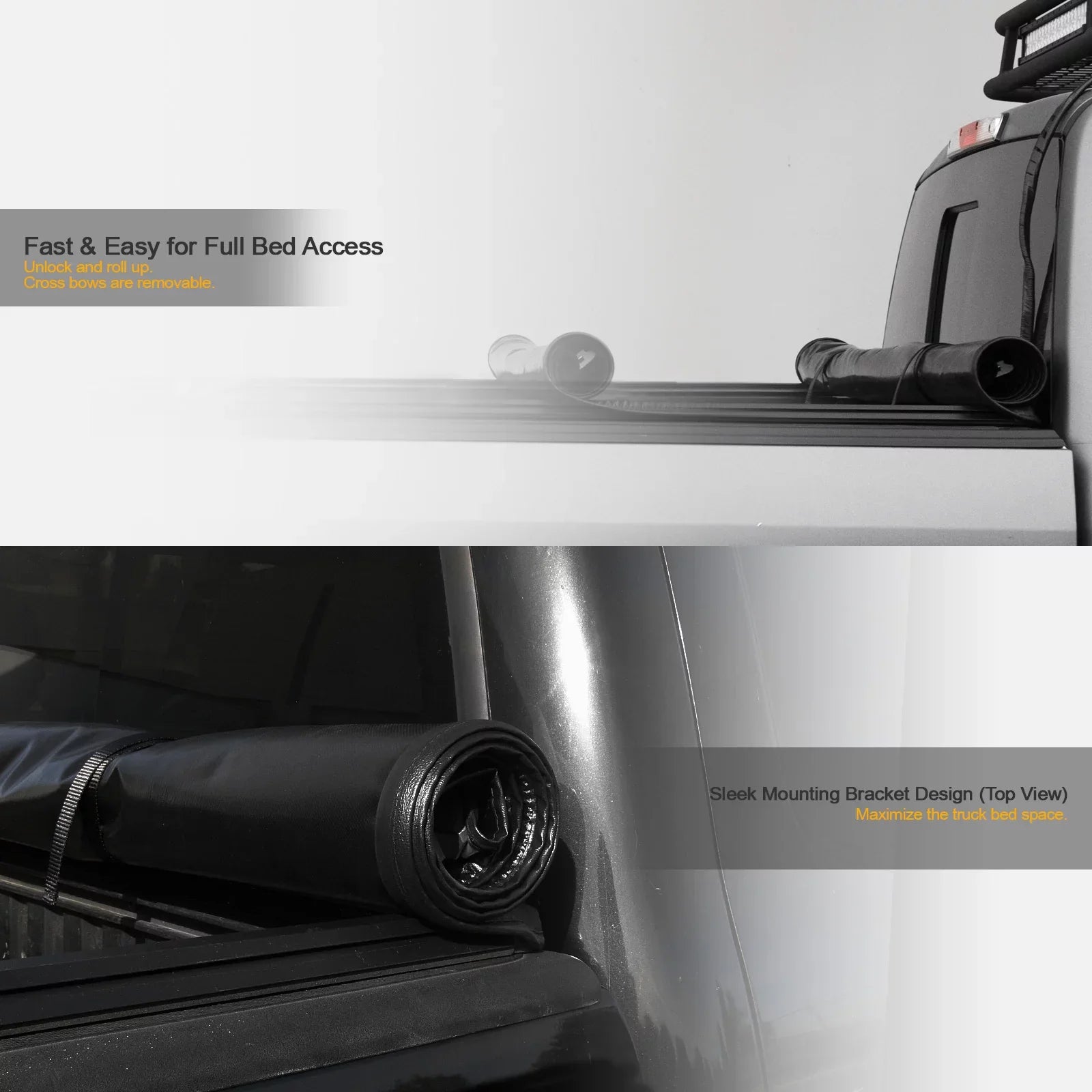 ( Bed Stehlen Feet 5.7 733469493334 Roll Style Black New 1500 Up 2019-2022 Body Ram 68.4" For Tonneau And Cover Lock Short - )