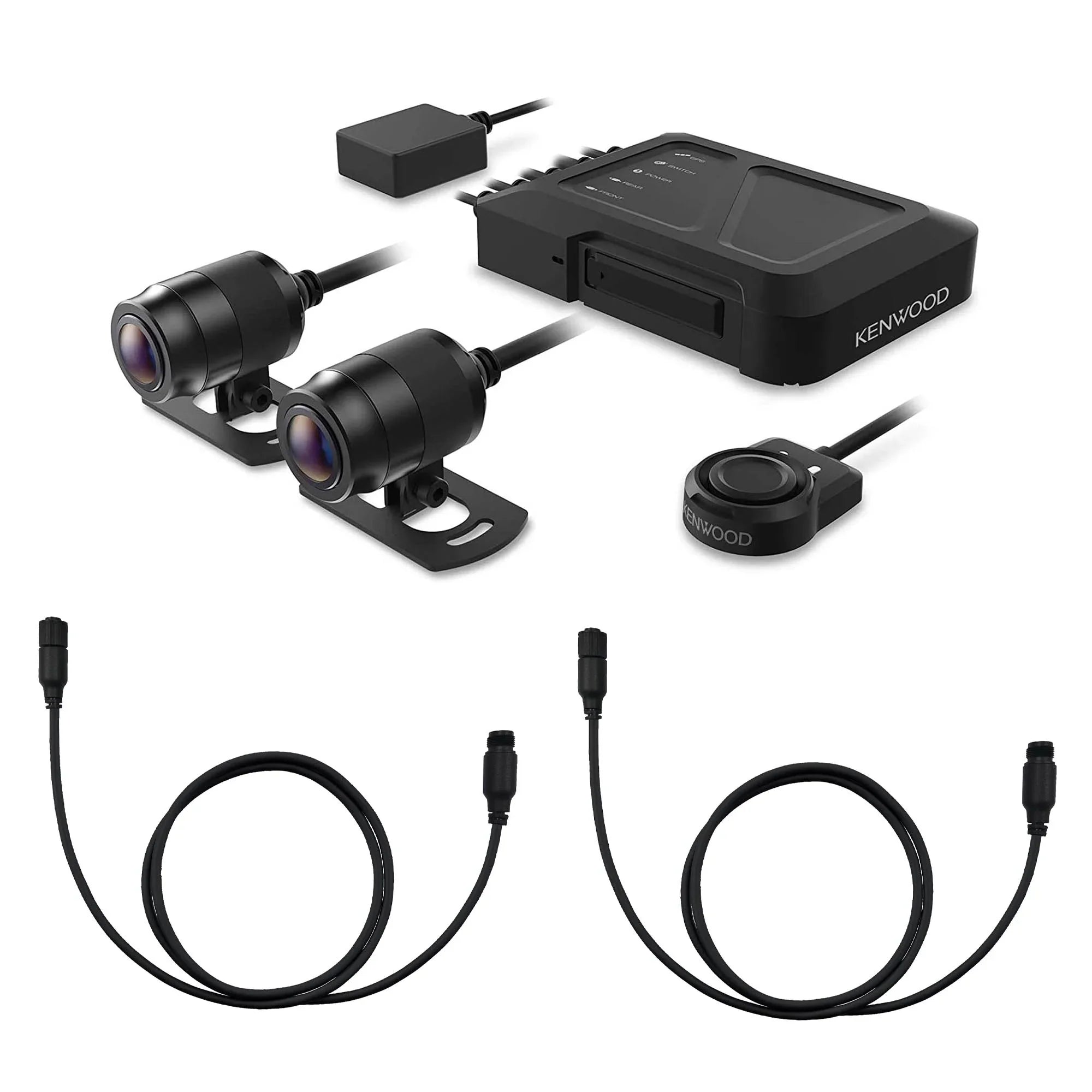 Kenwood Cam Cables 2 Camera Motorsports Kenwood GPS HD with 9ft with STZ-RF200WD (3m) STZ-RFCC300 Rear-View Extensional Dash and