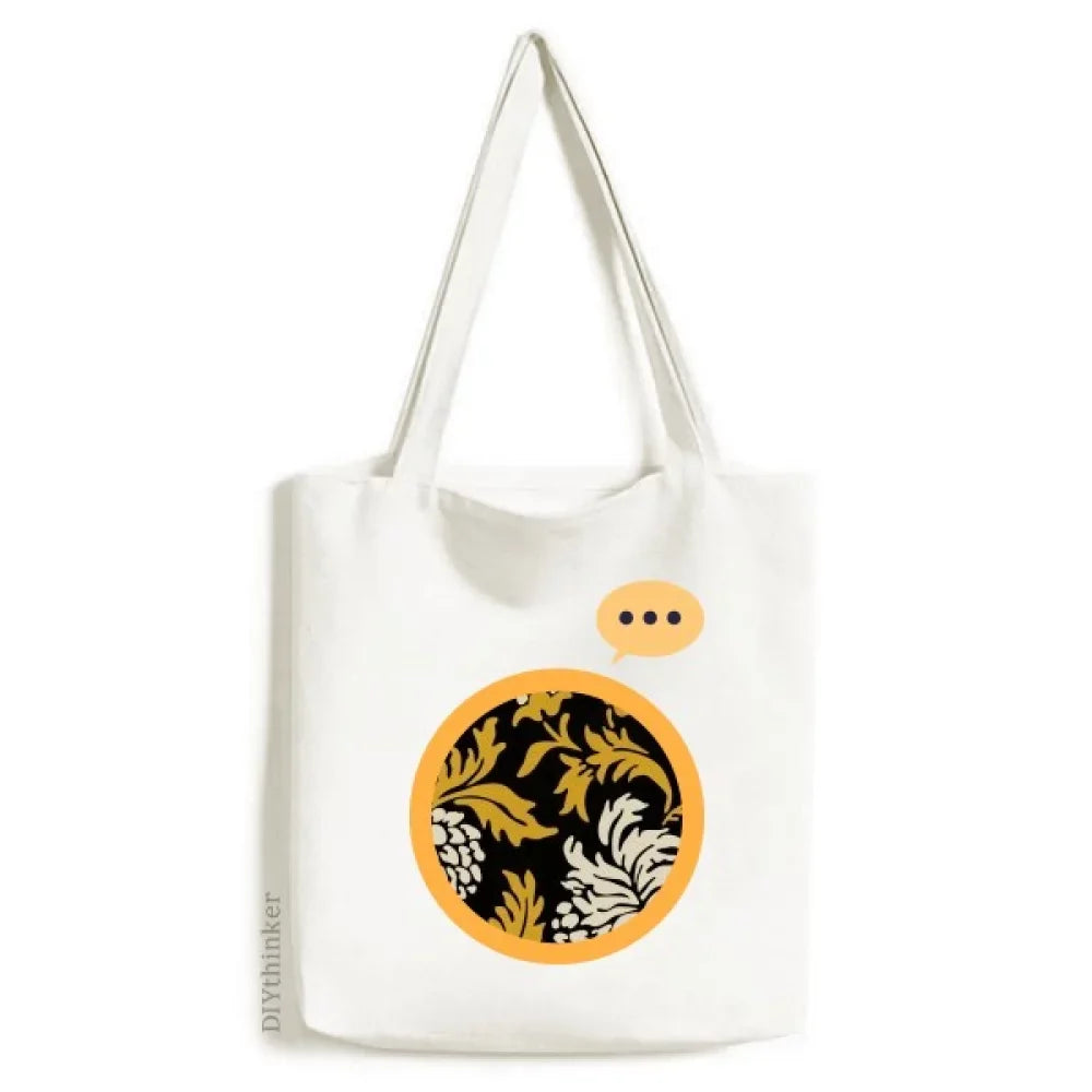 Chinese Japanese Bag Chrysanthemum Canvas Sack Expression Asia Tote Style Shoulder