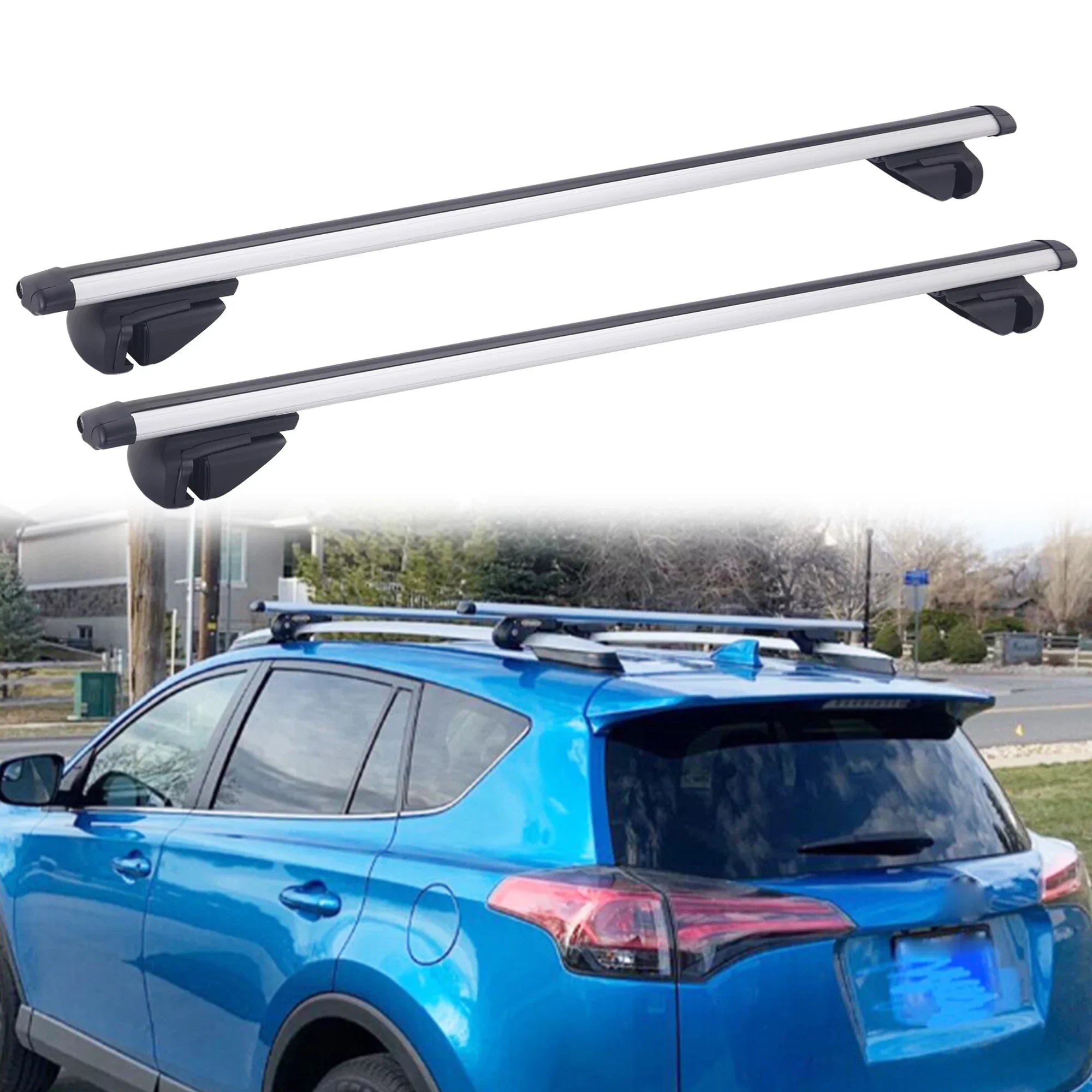 For Carrier Car Cargo Bar Roof Wagon 46" Outback Rack Top Cross Bicycle Subaru
