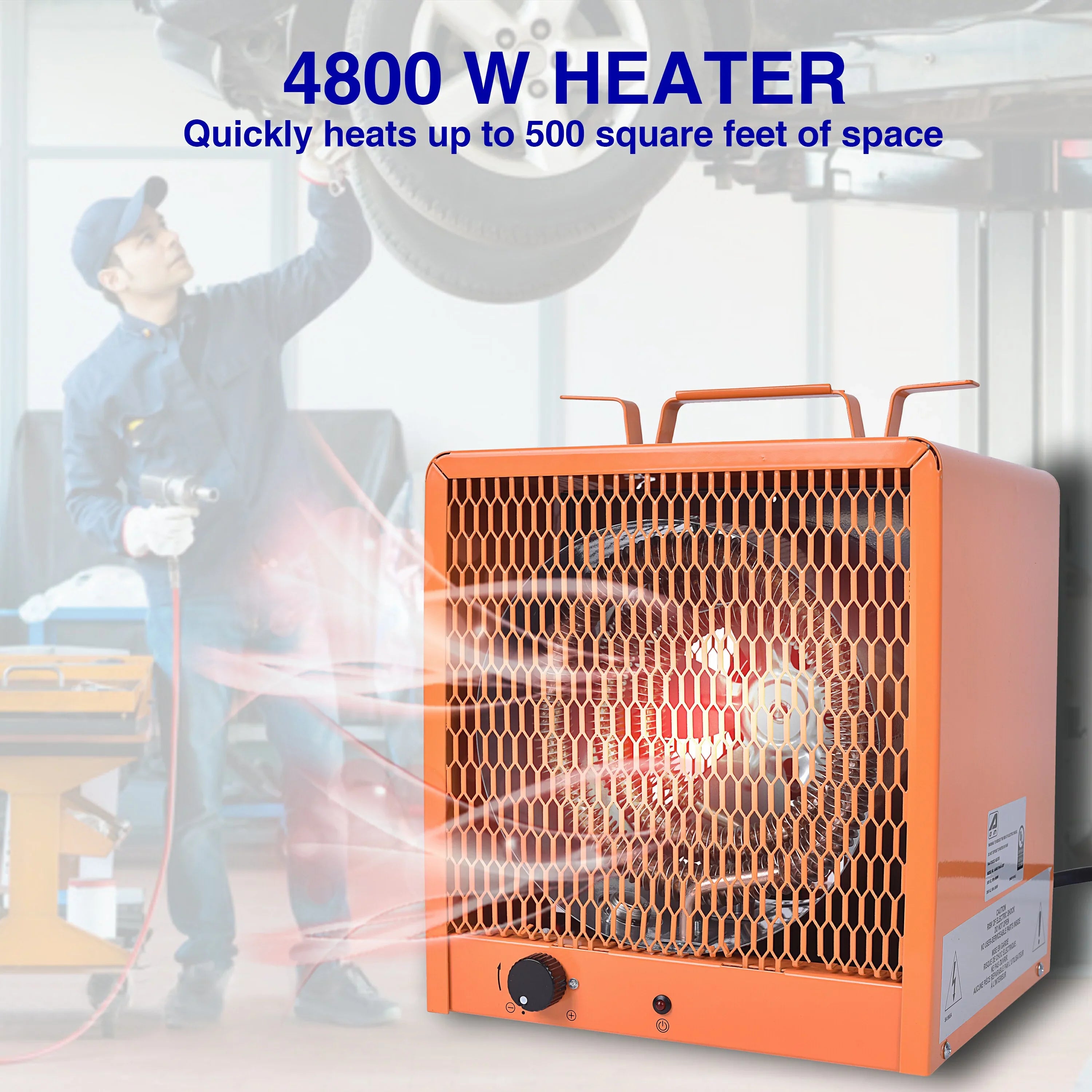 Heater, Fan the Phase Aain Volt/60 240 NEMA#6-30R,Industrial Plug Hz,3 , Watt Forced 4800