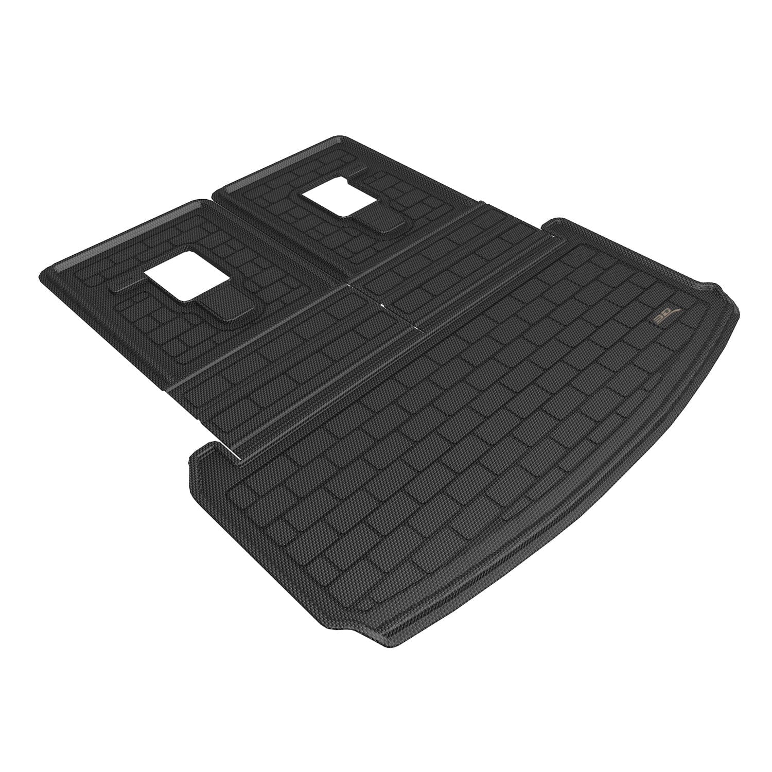Fiber Pattern Grand M1JP0271309 Black Liner Mats Embossed Foldable Cherokee Fits Fit 2022-2024 Carbon Cargo Floor 3D Custom Maxpider Jeep Kagu