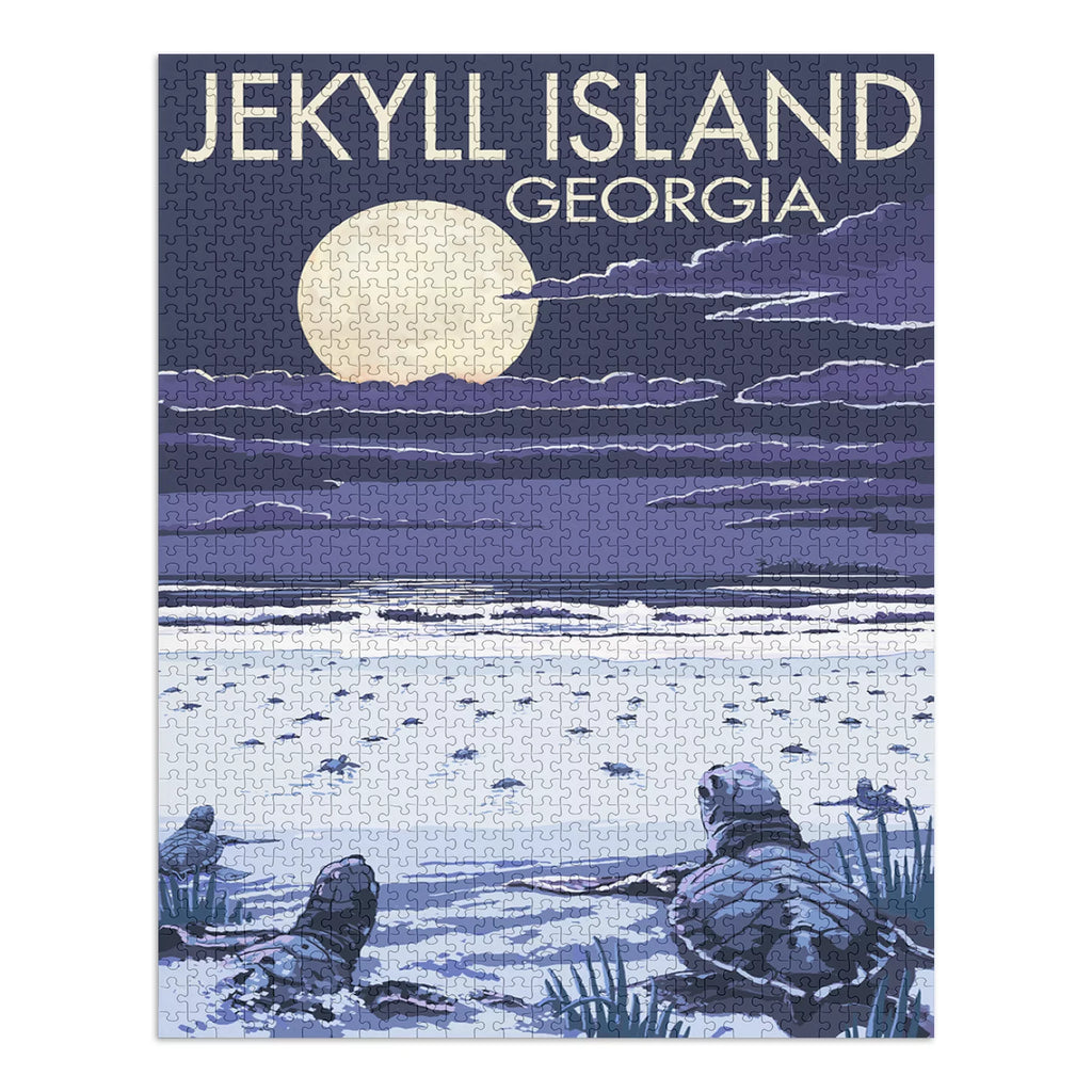 Puzzle Turtles USA) for Georgia, Island, Challenging in Jekyll and Family, (1000 Piece Puzzle, Made Adults Hatching 19x27, Jigsaw Size