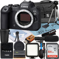 Mark Card + Case 64GB II Bundle + EOS R6 Canon with ZeeTech + Mirrorless Flash LED (Body) Camera Memory SanDisk Accessory