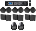 Audio Receiver+(6) Cube+(2) Speakers Pendant+Ceiling 3.5" JBL Home Black 6-Zone