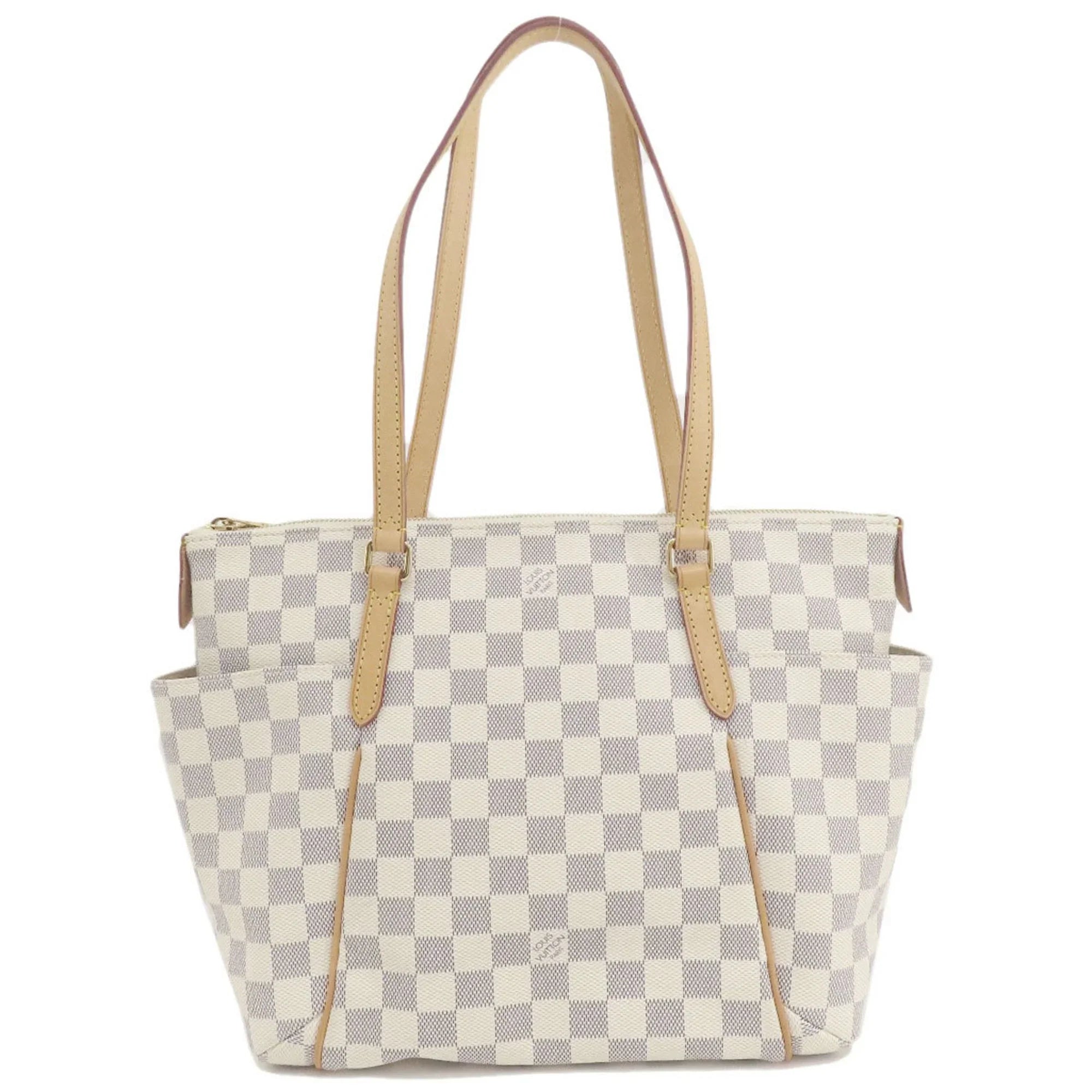 Damier (Good) Totally Azur Tote Vuitton N41280 Women's Bag Canvas Louis LOUIS Pre-Owned VUITTON PM