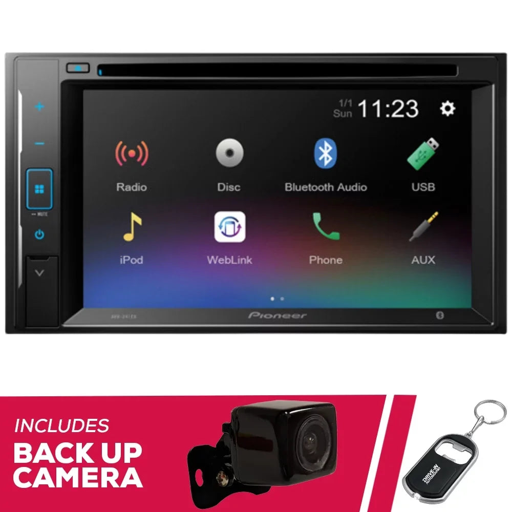 AVH-241EX Camera Amazon Backup Receiver with New Alexa and 6.2" DVD Pioneer
