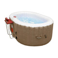 ALEKO Inflatable with Brown Cover Hot Gallon Oval 2 Jetted 145 Person Tub