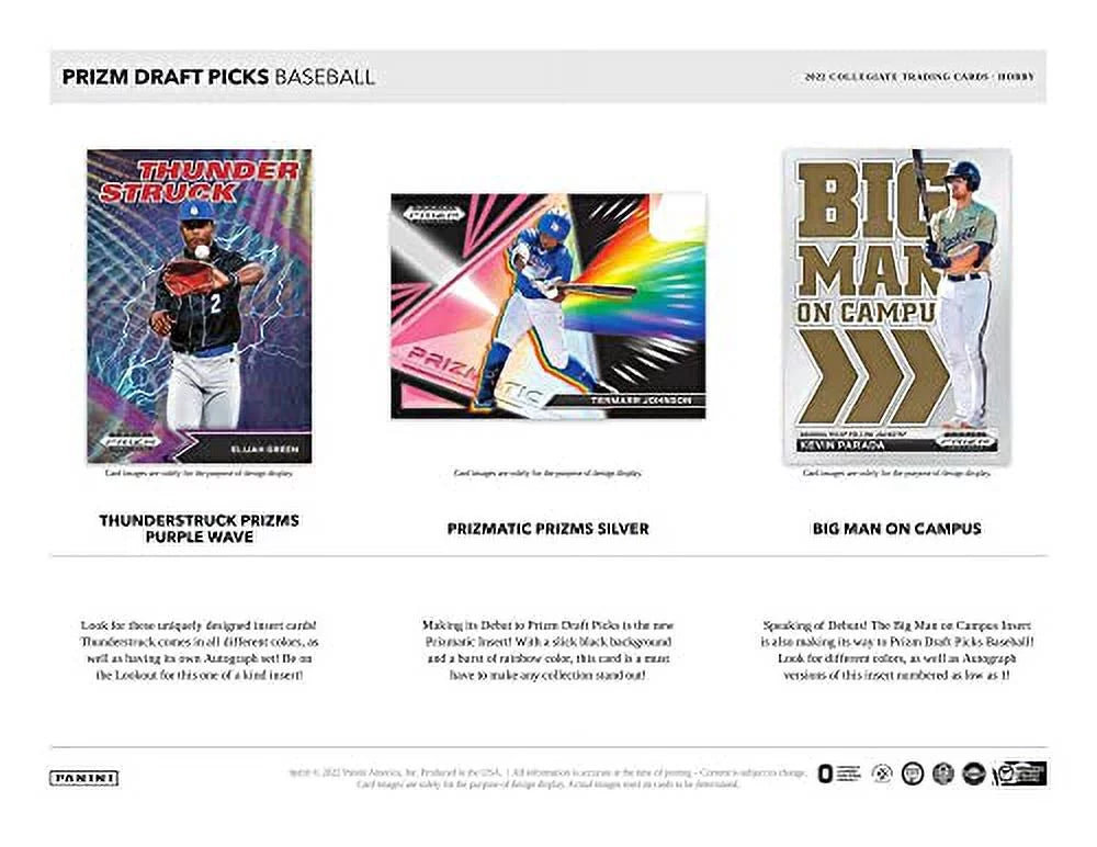 Box Draft 2022 Picks Prizm Baseball Panini Hobby