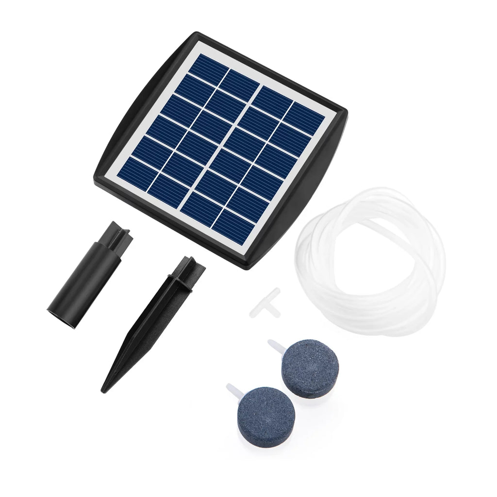 '-in Oxygenator Aquarium with for Htovila Pool Air 2 2W Aerator Stones Solar Bubble Air Fish Pump Fishing Pump Aerator 8.2ft Pond Garden Fish