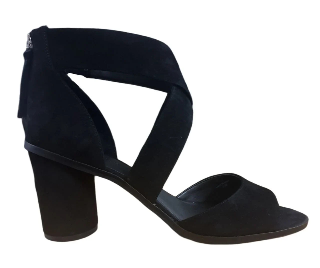 Suede Women's REBECCA MINKOFF 11 Kid Leight Black, Sandals,