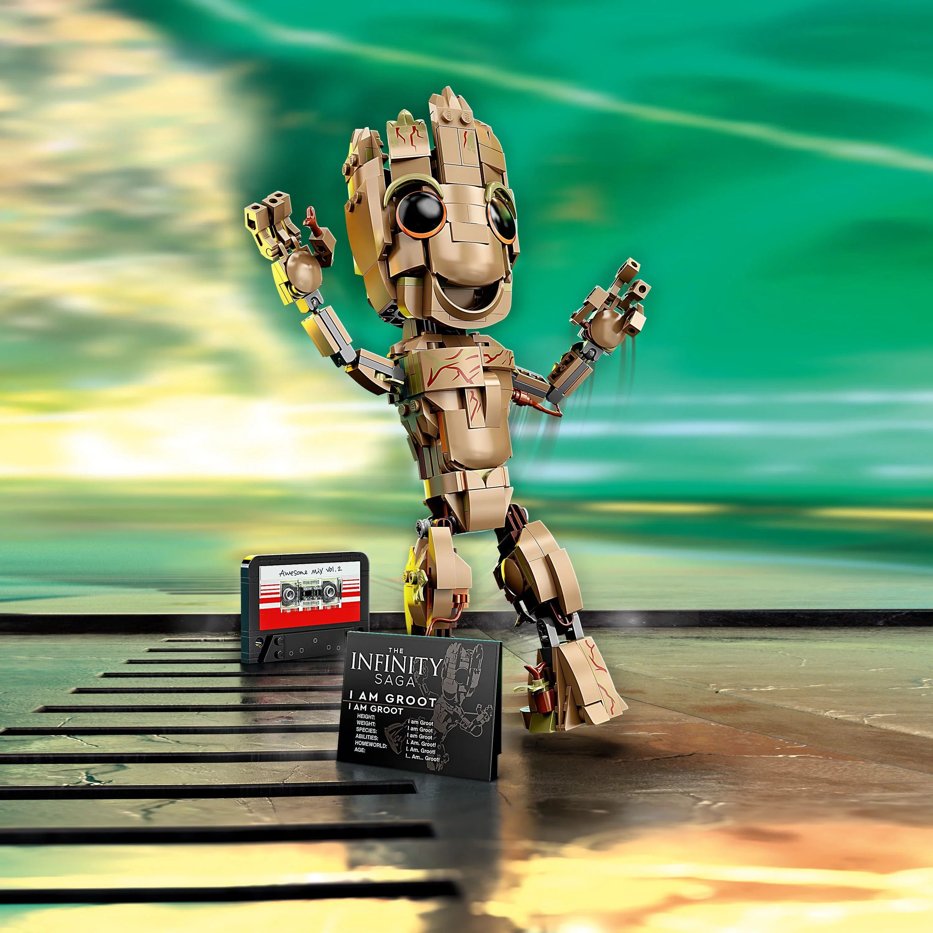 Guardians Groot Groot 76217 Collectable Idea Figure, of Baby am the I LEGO 2 Set, Toy, Gift Model Marvel Galaxy Buildable