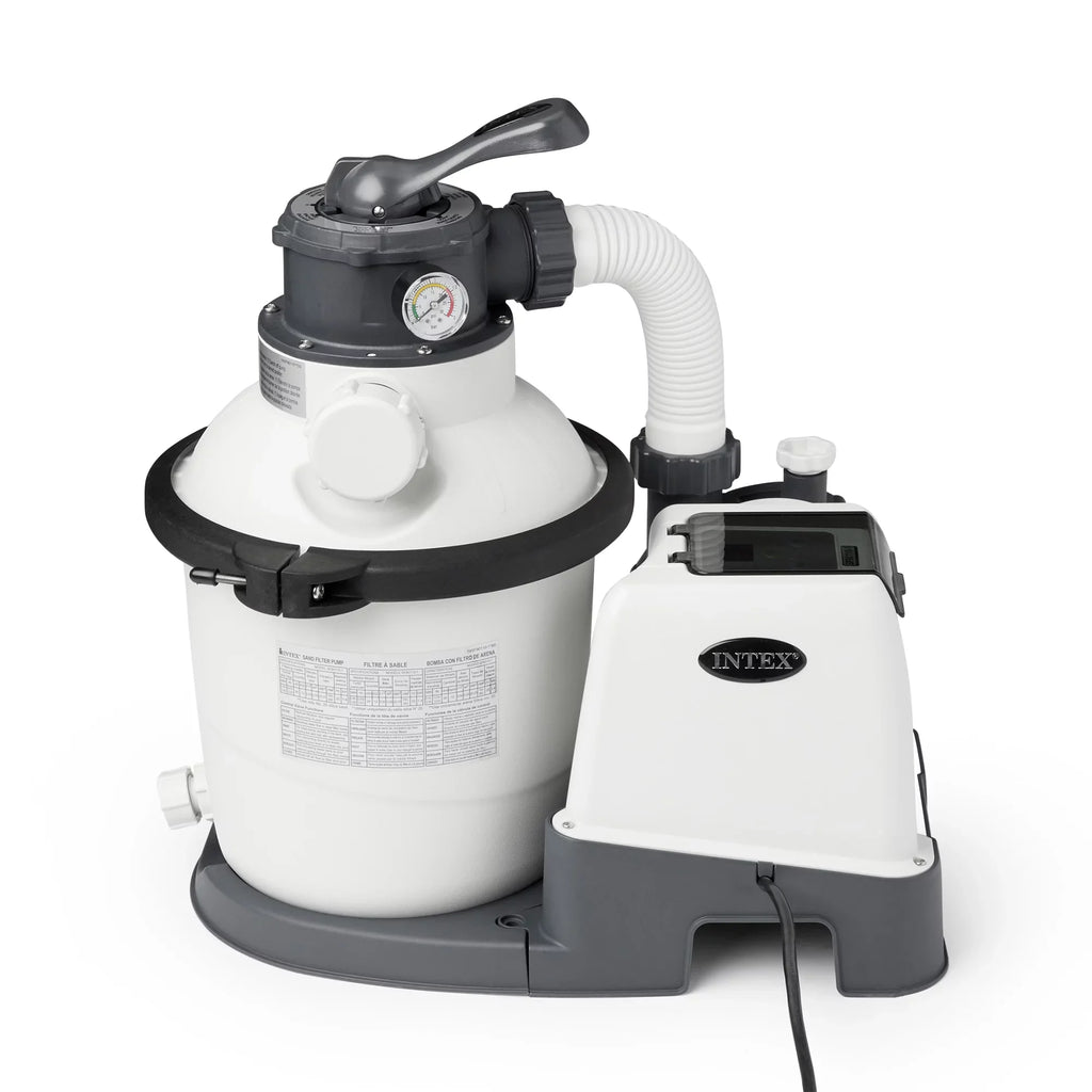System inch Sand Krystal 1500 with Motor 110-120 Pool Intex10 Filter GFCI, GPH Gph Rate Pump, Clear Flow 1200 V