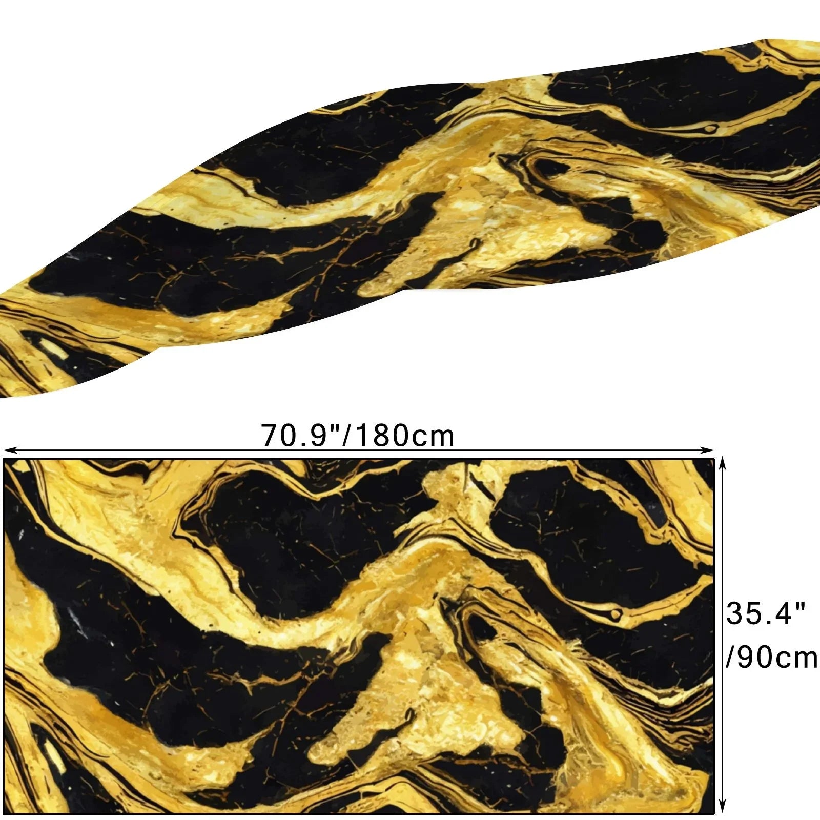 Silk Hair Long Women Golden Marble Sunscreen Wraps Large Gift Oblong Headscarf Wraps for Scarf FREEAMG Neck Shawls Packed