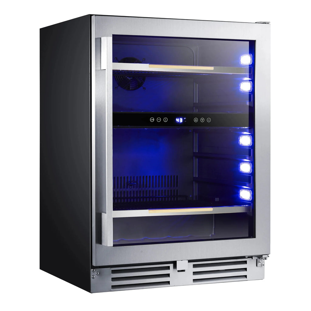 125 ELITE (ARFSE55R3S) Capacity, Steel Center, Avanti Beverage Series Stainless Can in