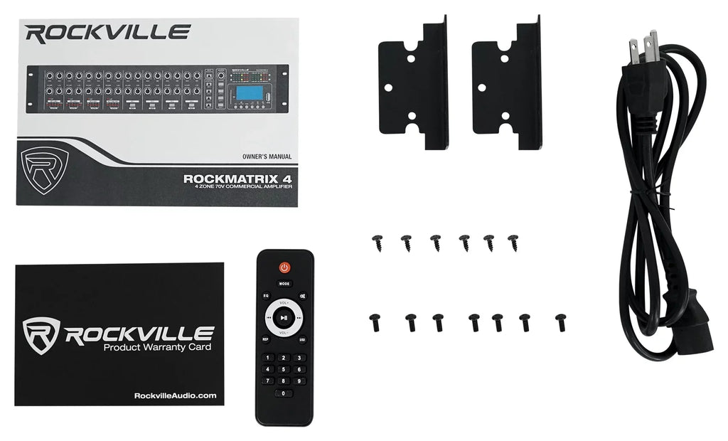 4-Zone Commercial Multi White Matrix Pendant Amplifier+(6) Source Speakers JBL