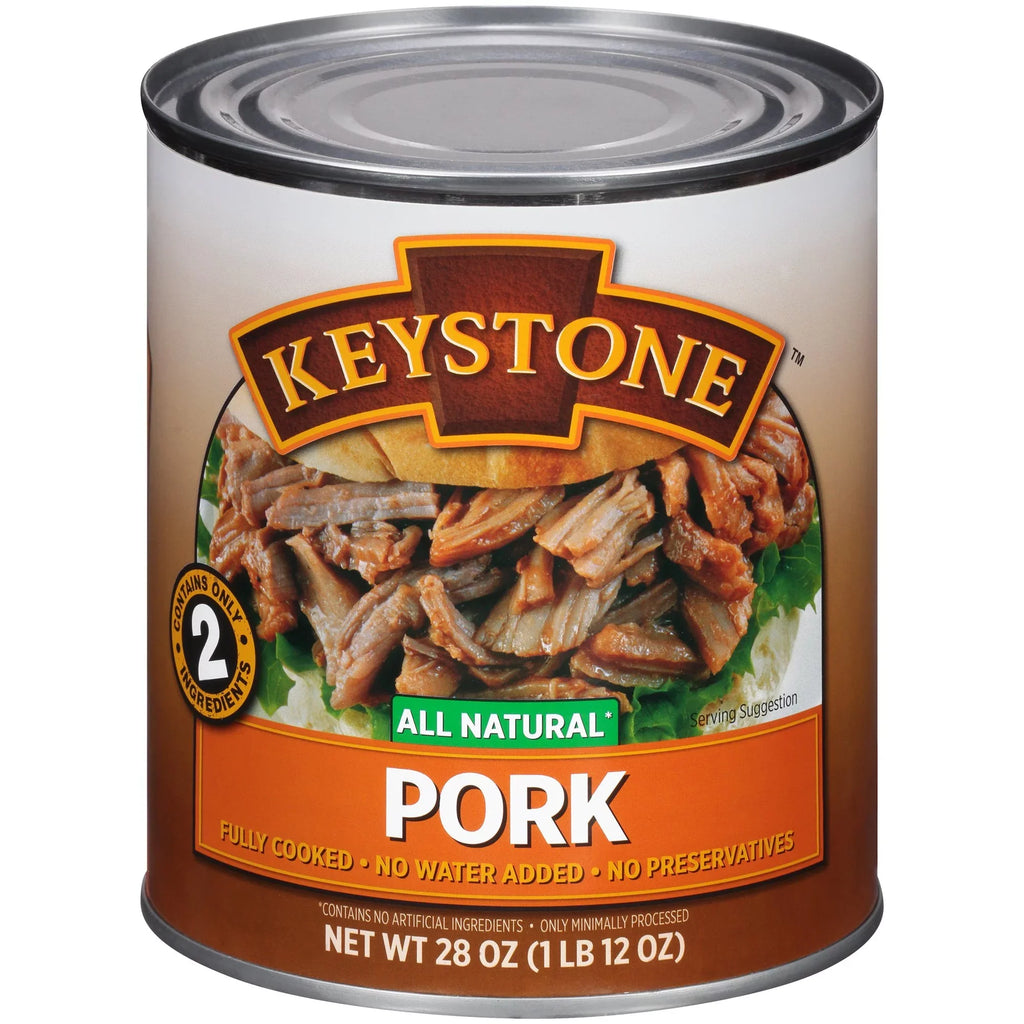 Hiking (3 28 Keystone Can Ready For oz ✅ Food Cans Survival to ✅ Natural Pork All Emergency Pack) Camping Eat and Backpacking