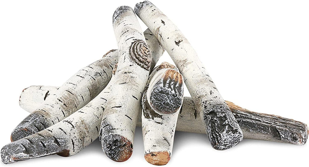 Vented, Inserts, Indoor Gas Decor Gas Gel, Fireplace, White Gas Logs, or Ceramic Pcs Logs Ethanol, 6 Fireplaces, Outdoor Indoor Electric Fireplace Fireplace Hisencn Birch for Propane, Gas