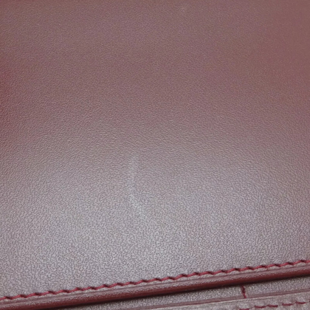 (Good) Women's Mastline Bordeaux (Red) Wallet Cartier Pre-Owned Long Leather