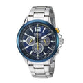 Interchangeable SSC505 Seiko Bracelet Solar Dial Core Blue Watch Chronograph Men's Steel