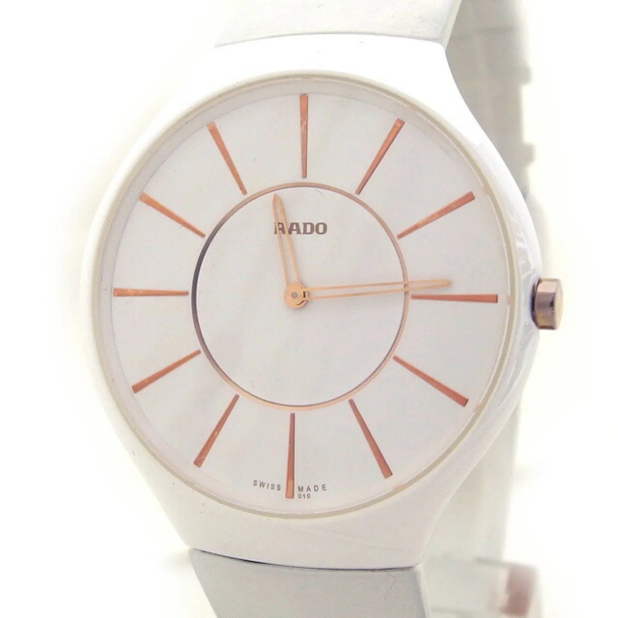 Pre-Owned Watch Quartz (Good) Thinline Men's True R27957109 White Rado