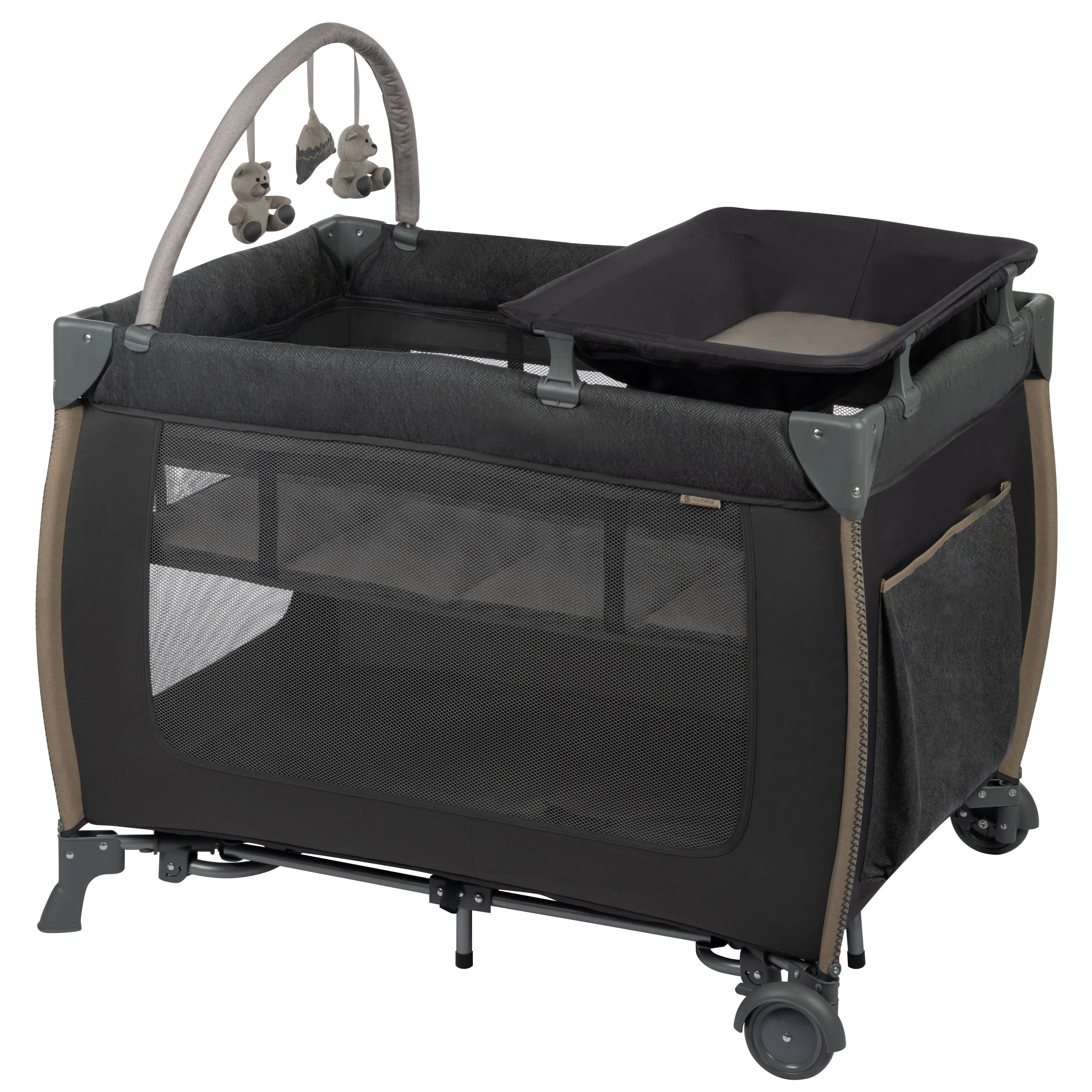 Full with Monbebe Point Rocking Bassinet, Size Castle Yard Play