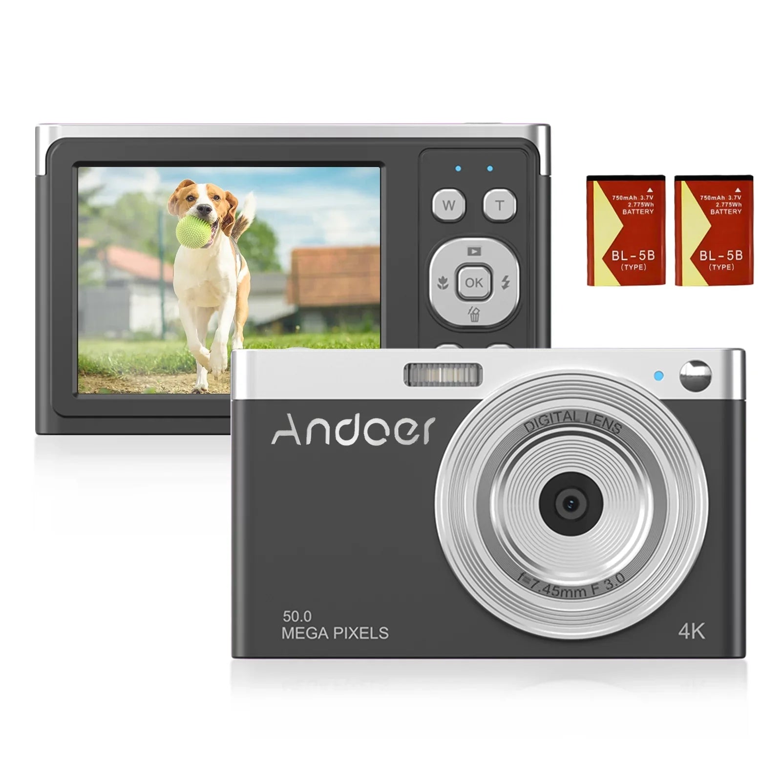 16X Auto Zoom with 4K 50MP, and Digital Video Teens Camera Focus, Compact for
